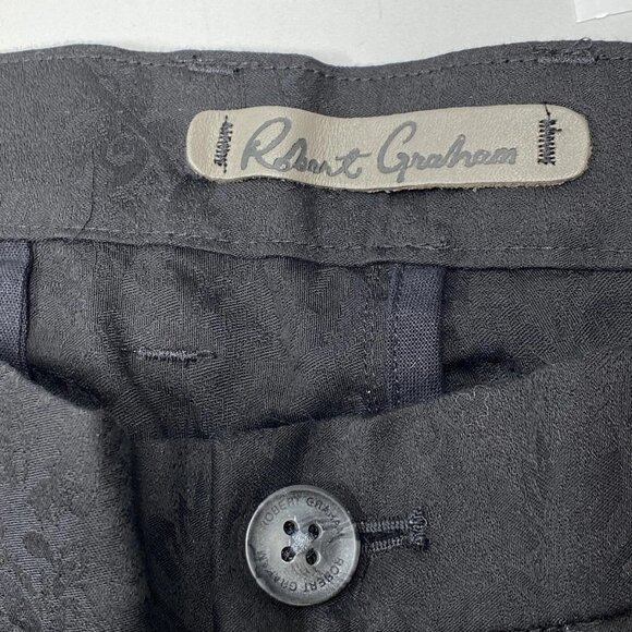 Robert Graham Men's Highland Jacquard Perfect Fit Pants – Size 36 – Black - Picture 7 of 9